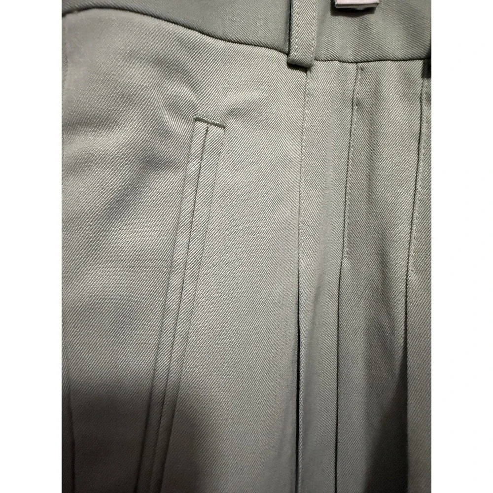 Linea Uomo Suit Mens 48XL 44x34 Beige Silk Jacket Green Wool‎ Pants Big Tall